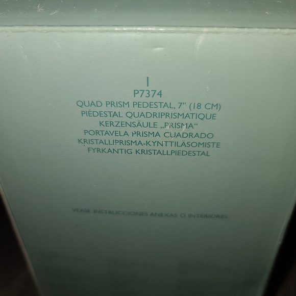 NIB PartyLite Quad Prisim Pedestal 7" - Picture 6 of 7